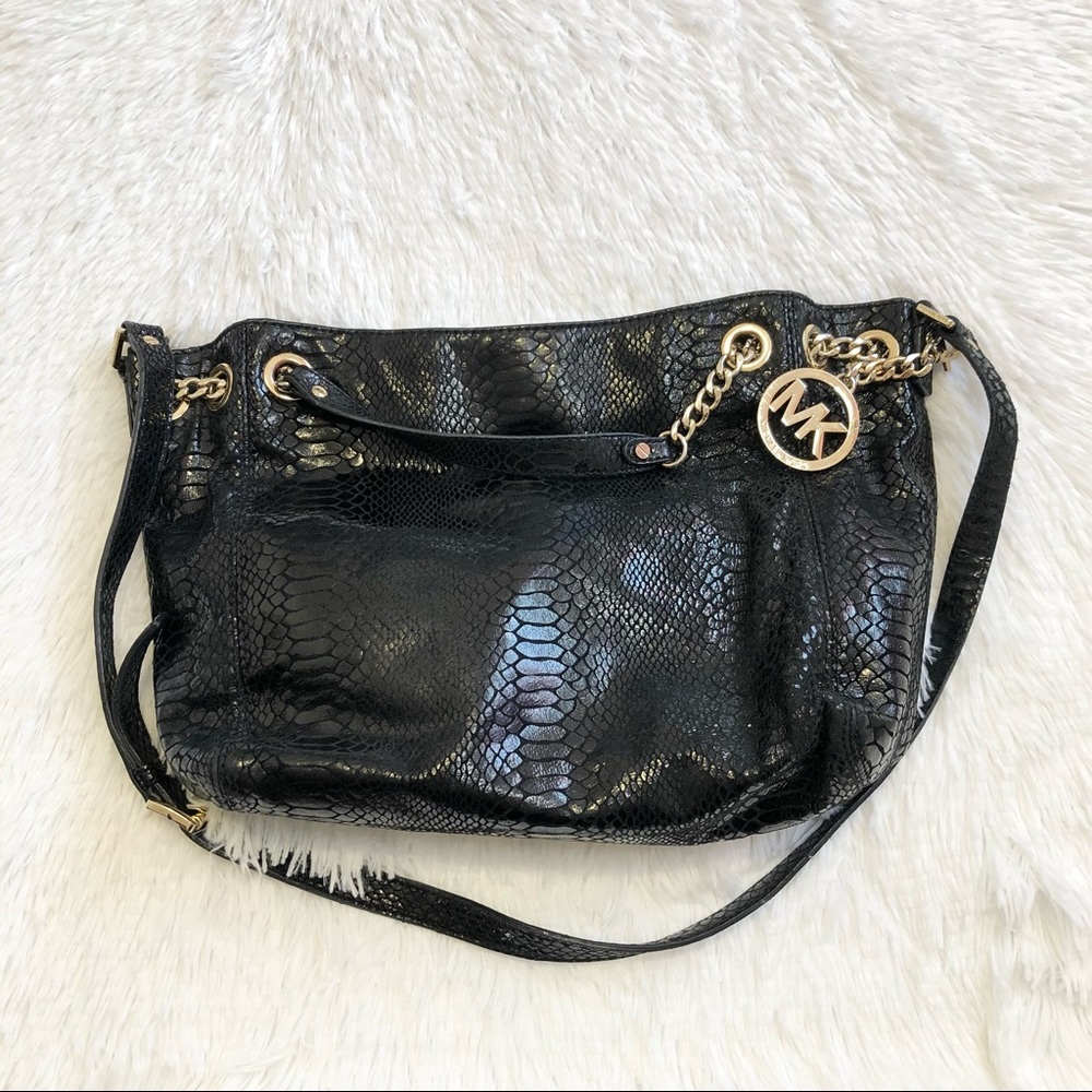 Michael Michael Kors Jet Set Chain Python-Embosse… - image 3